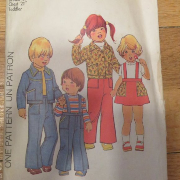 SIMPLICITY 7274 Child's Jacket Pants Skirt Size 2 CUT (#982) - Picture 2 of 3